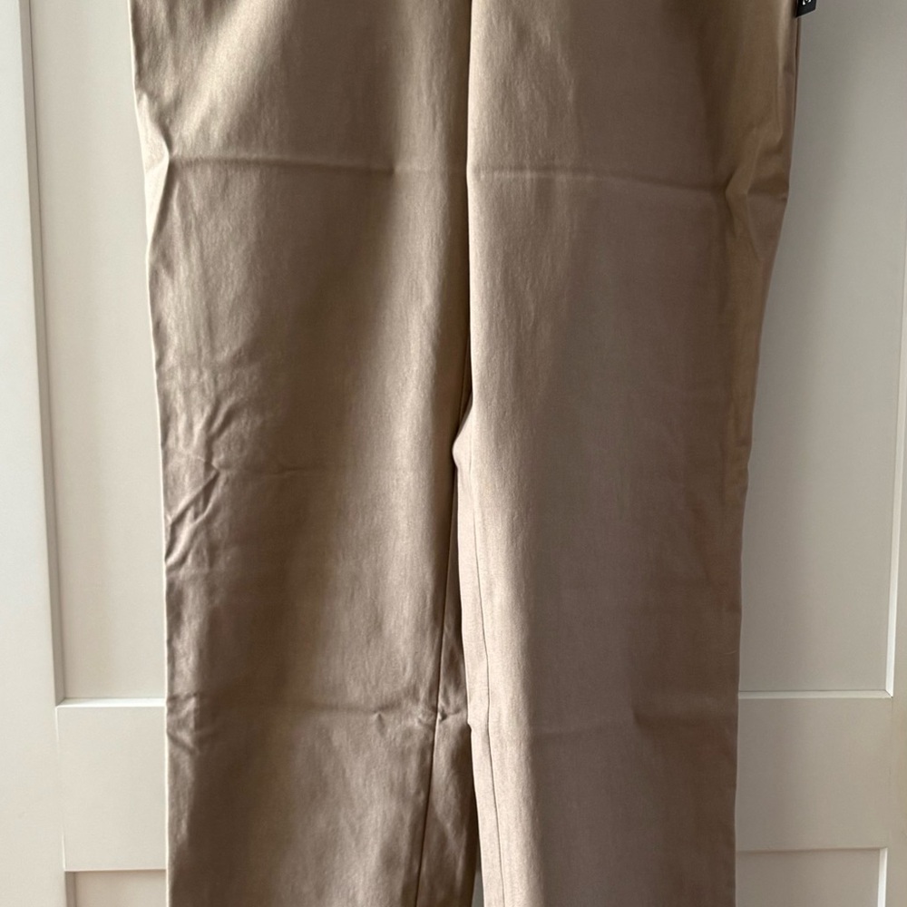 New With Tags NIC+ZOE Tan Wonderstretch Pants Size 8